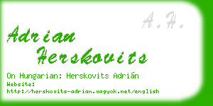 adrian herskovits business card